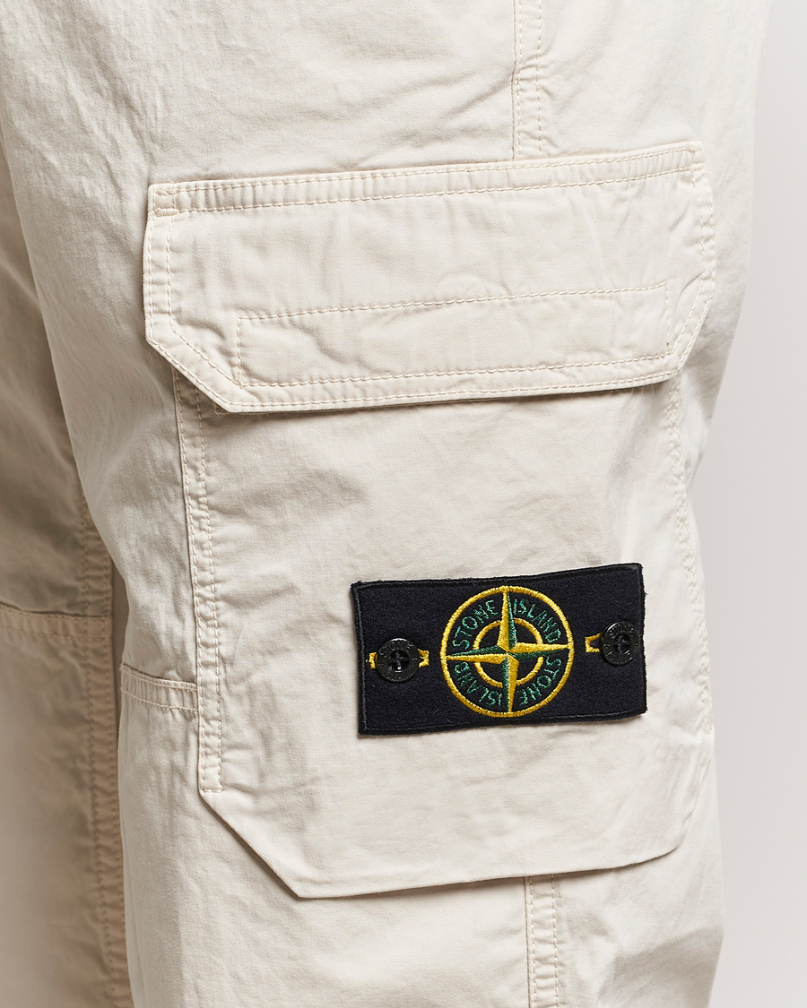 Mies | Housut | Stone Island | Stretch Cotton Gabardine Cargo Pants Plaster
