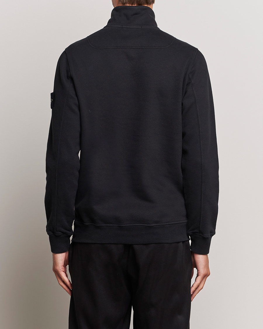 Mies | Puserot | Stone Island | Garment Dyed Fleece Half Zip Black