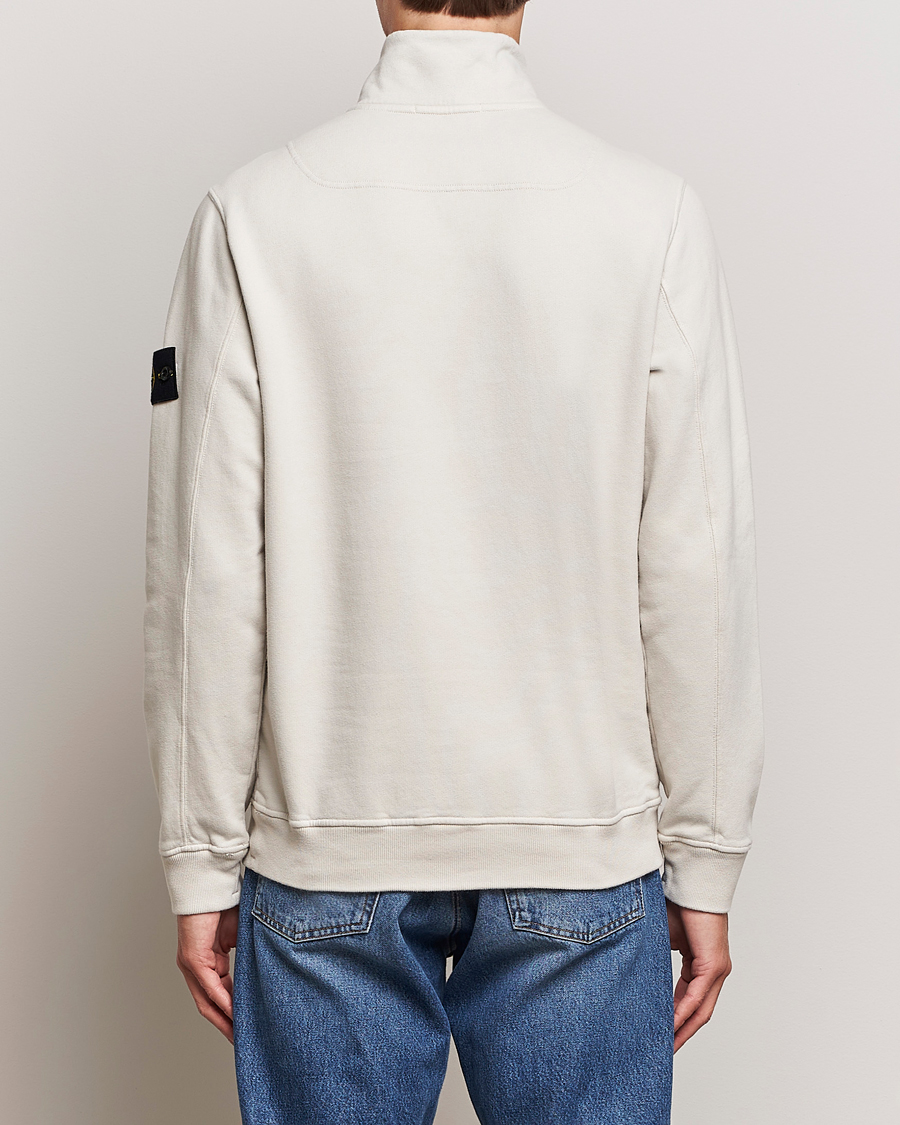 Mies | Puserot | Stone Island | Garment Dyed Fleece Half Zip Plaster