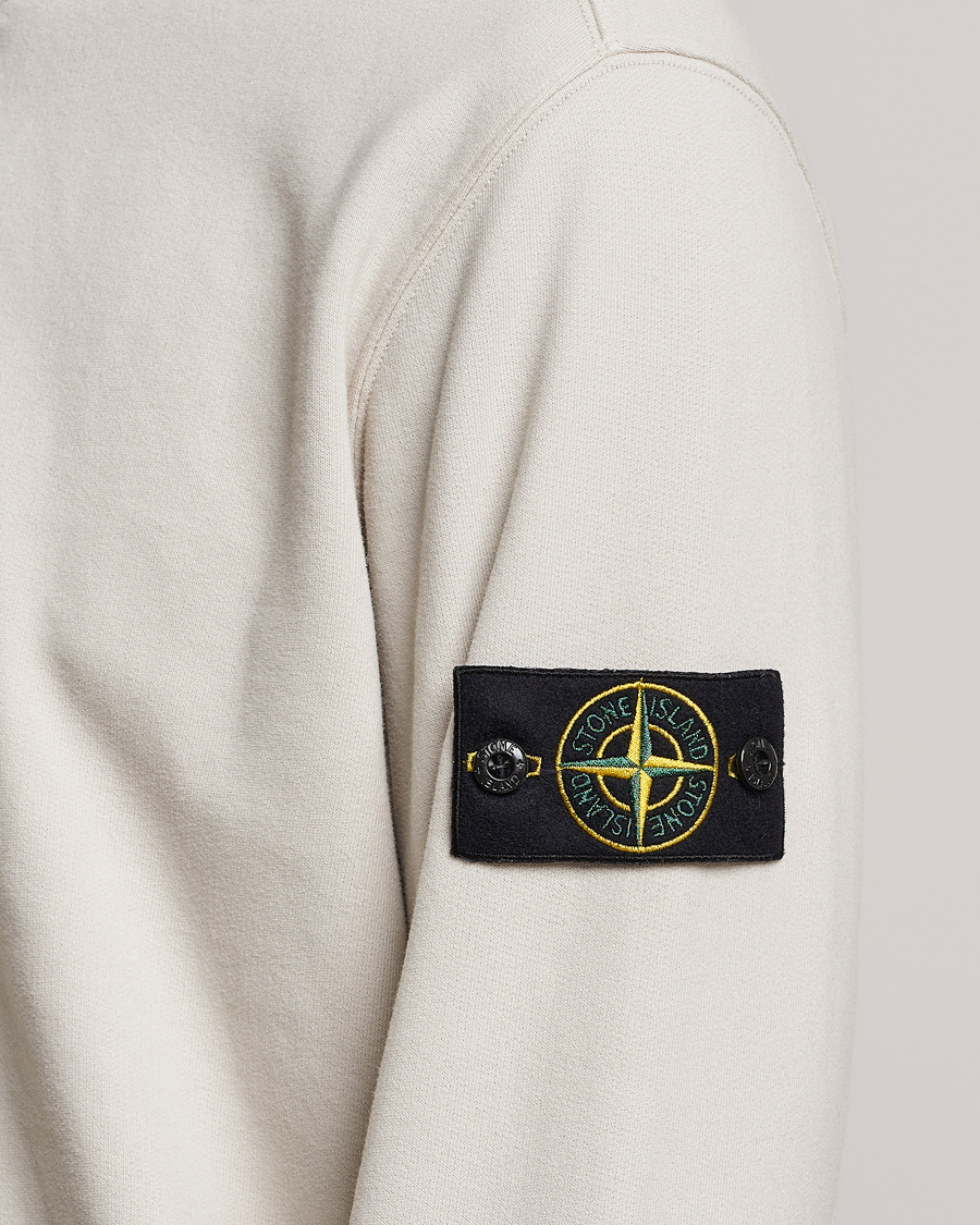 Mies | Puserot | Stone Island | Garment Dyed Fleece Half Zip Plaster