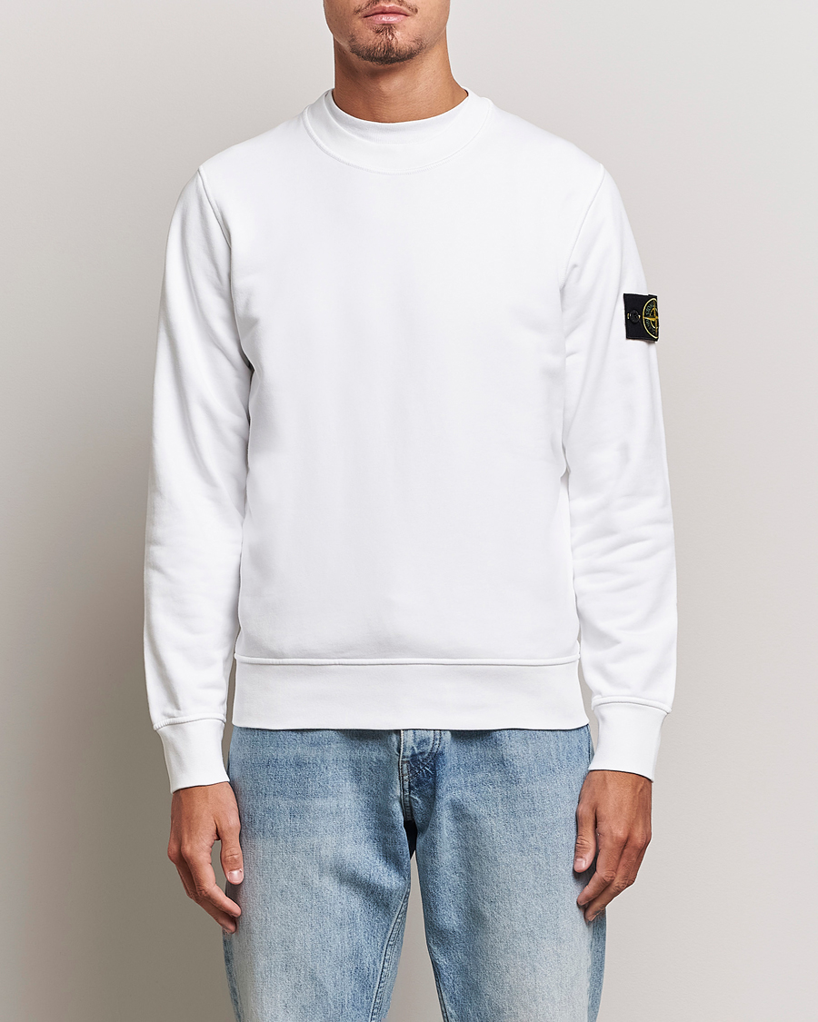 Mies | Stone Island | Stone Island | Garment Dyed Fleece Sweatshirt White