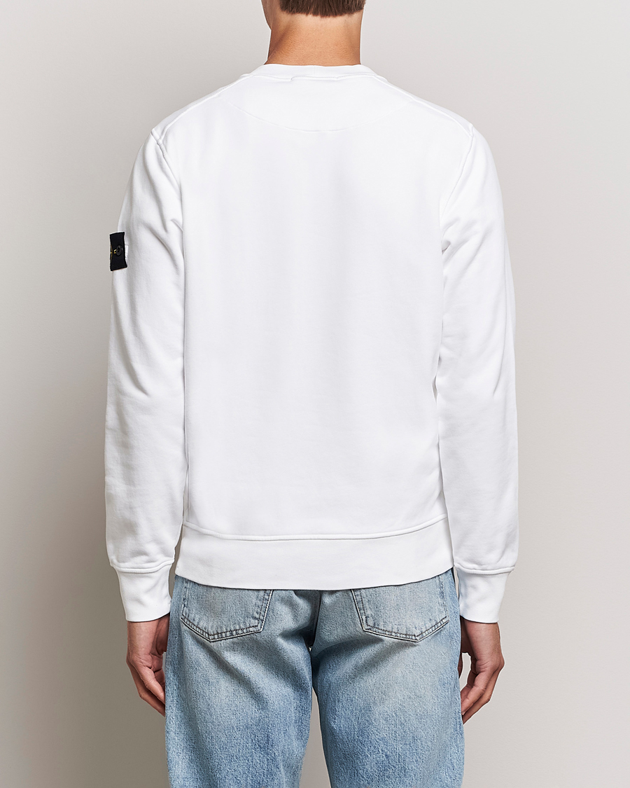 Mies | Puserot | Stone Island | Garment Dyed Fleece Sweatshirt White