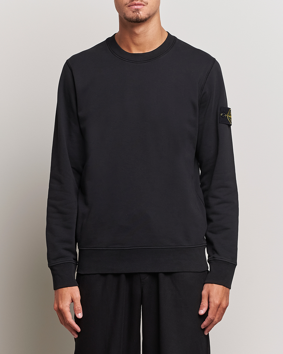 Mies | Stone Island | Stone Island | Garment Dyed Fleece Sweatshirt Black