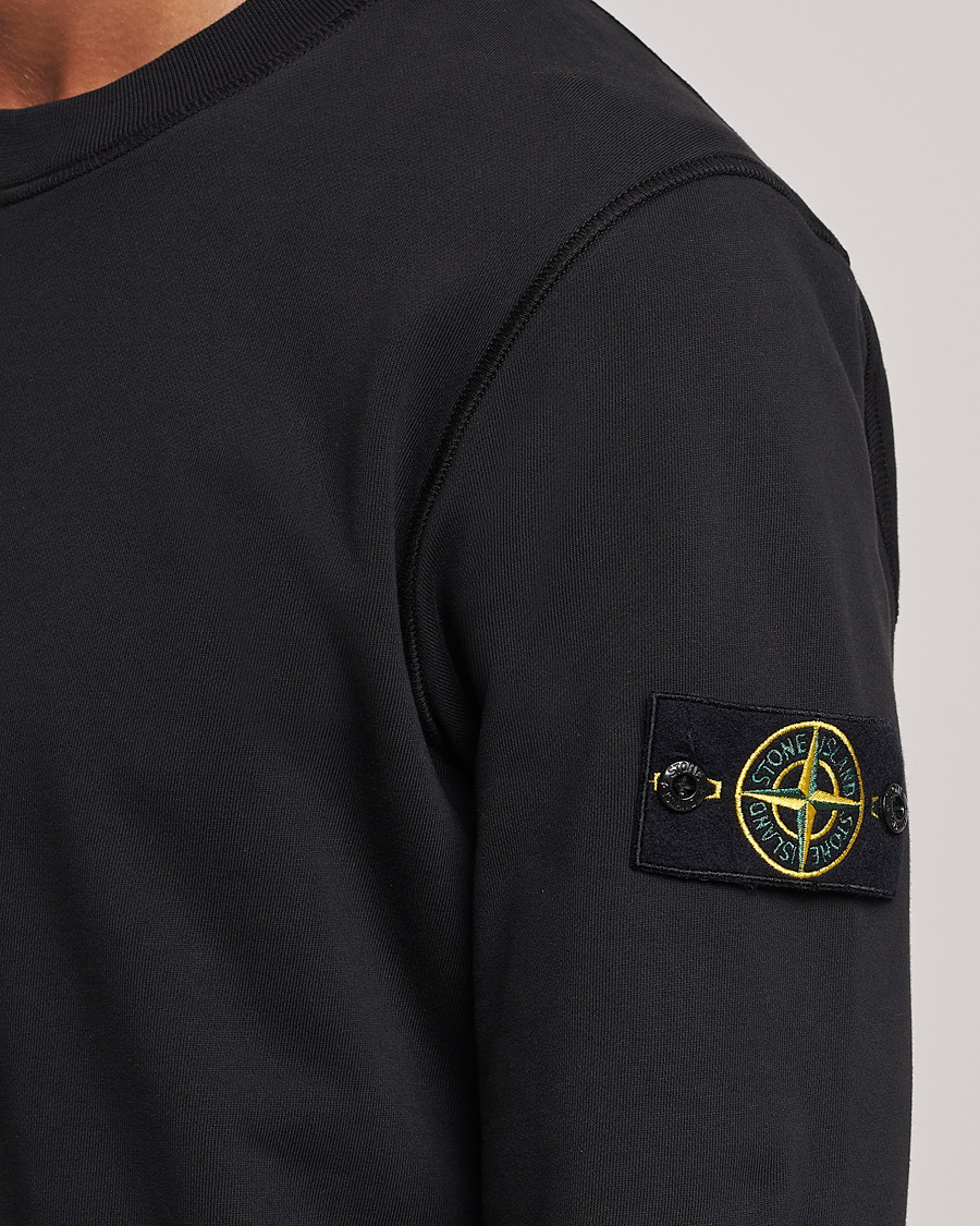 Mies | Puserot | Stone Island | Garment Dyed Fleece Sweatshirt Black