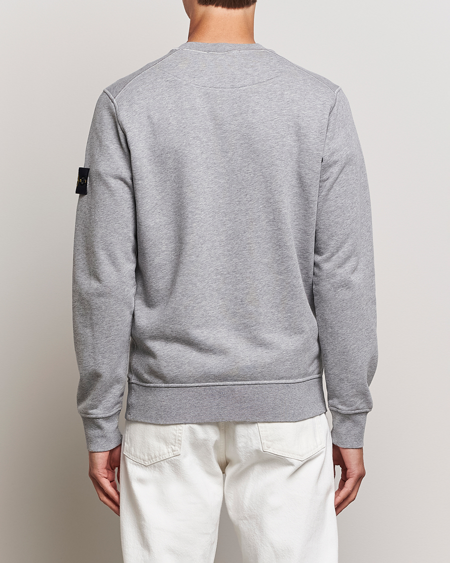 Mies | Puserot | Stone Island | Garment Dyed Fleece Sweatshirt Melange Grey