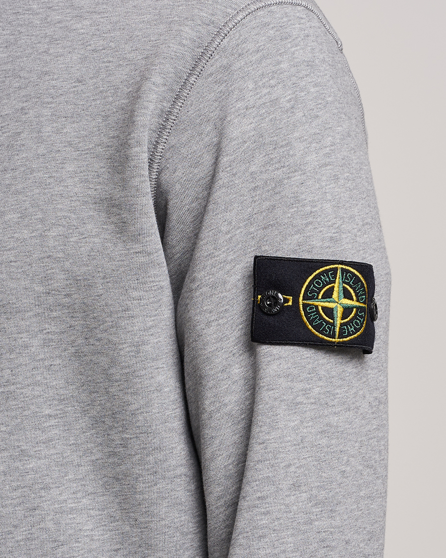 Mies | Puserot | Stone Island | Garment Dyed Fleece Sweatshirt Melange Grey