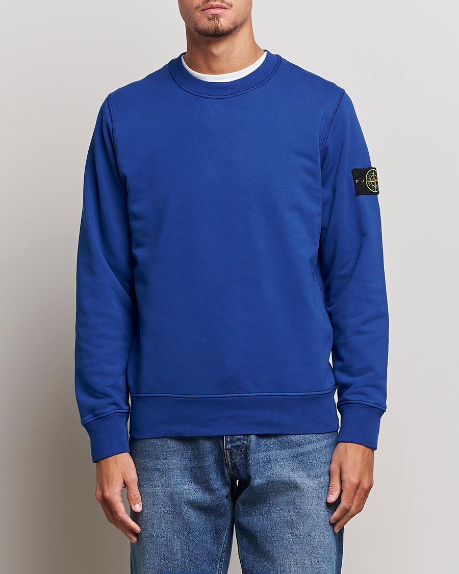 Mies | Stone Island | Stone Island | Garment Dyed Fleece Sweatshirt Bright Blue