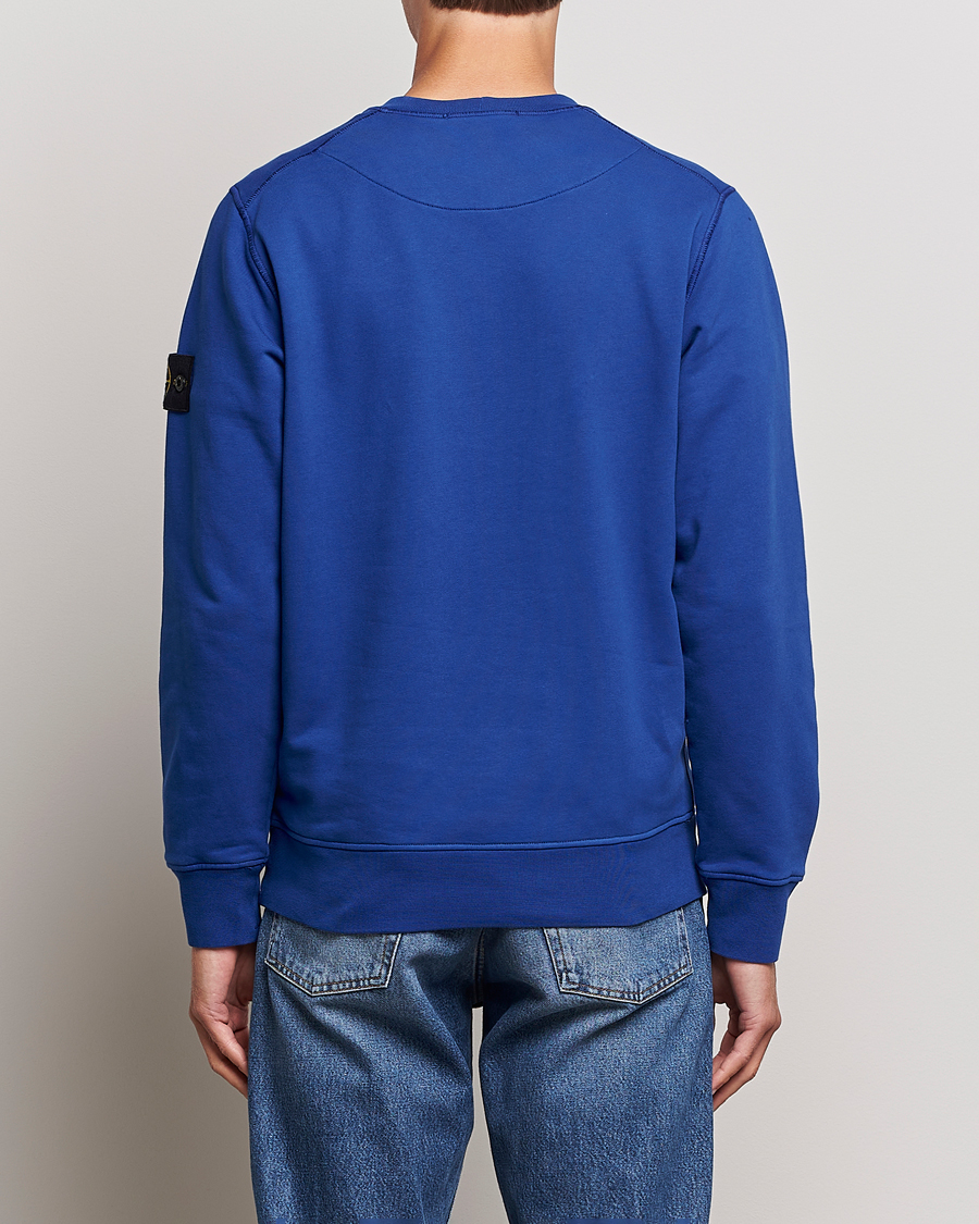 Mies | Puserot | Stone Island | Garment Dyed Fleece Sweatshirt Bright Blue