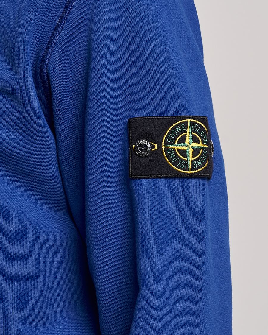 Mies | Puserot | Stone Island | Garment Dyed Fleece Sweatshirt Bright Blue