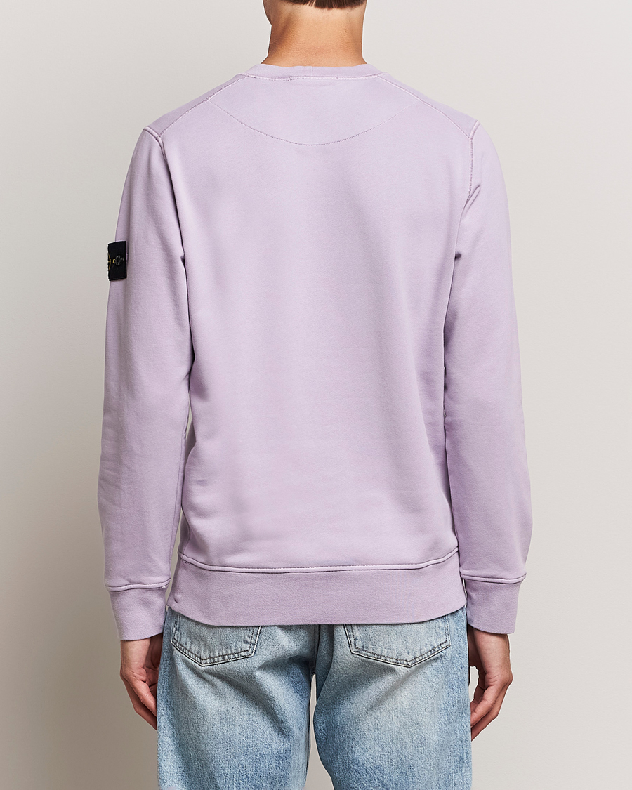 Mies | Puserot | Stone Island | Garment Dyed Fleece Sweatshirt Lavender