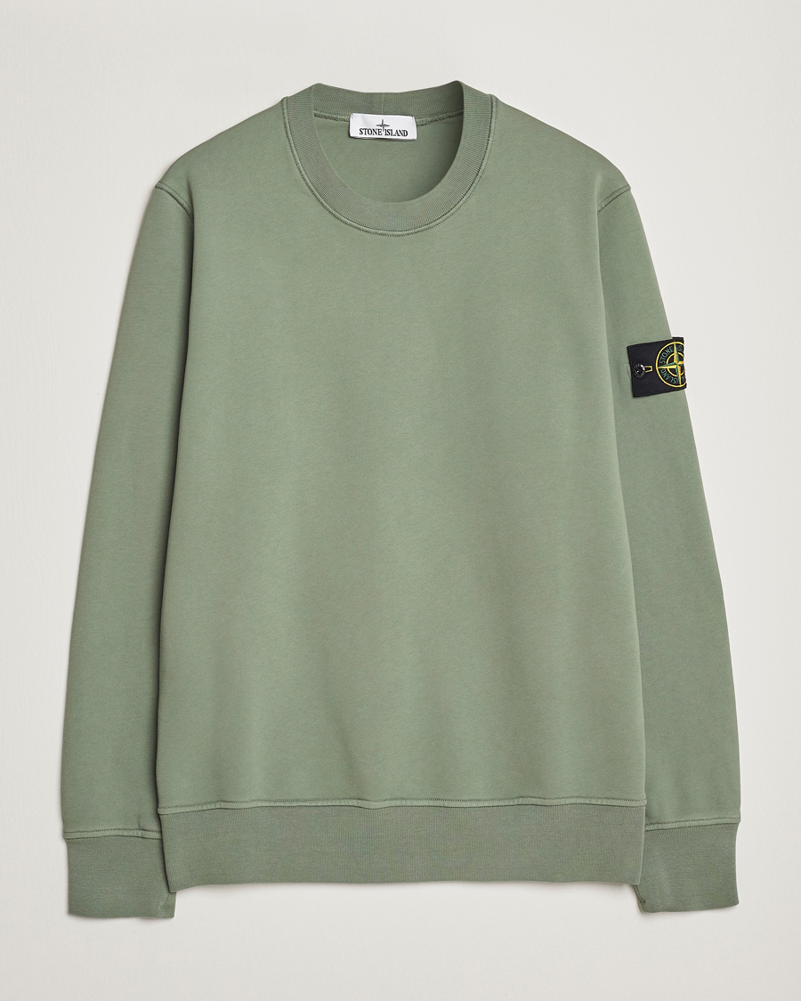 Mies | Puserot | Stone Island | Garment Dyed Fleece Sweatshirt Sage