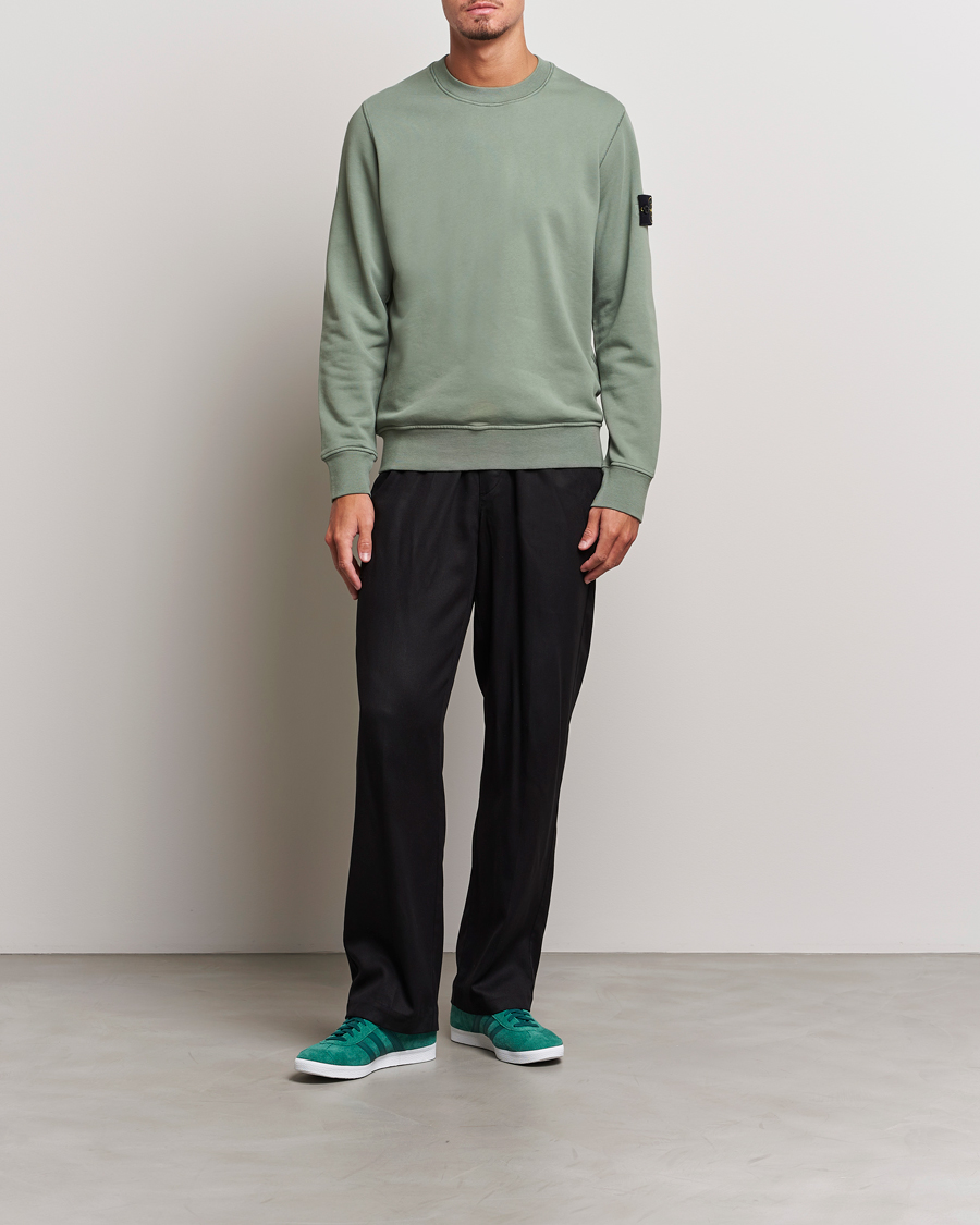 Mies | Puserot | Stone Island | Garment Dyed Fleece Sweatshirt Sage
