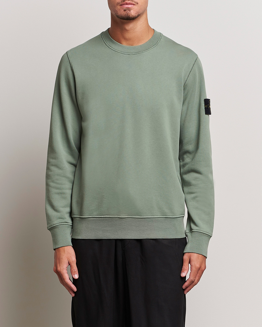 Mies | Puserot | Stone Island | Garment Dyed Fleece Sweatshirt Sage
