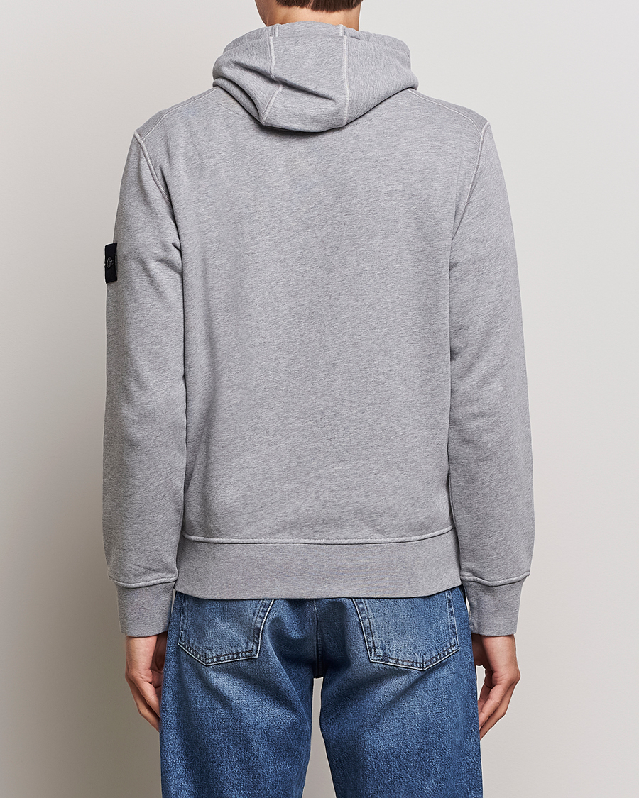 Mies | Puserot | Stone Island | Garment Dyed Fleece Hood Melange Grey