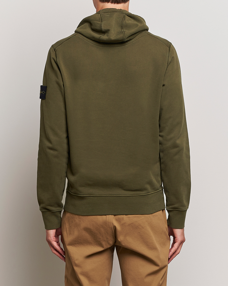 Mies | Puserot | Stone Island | Garment Dyed Fleece Hood Olive