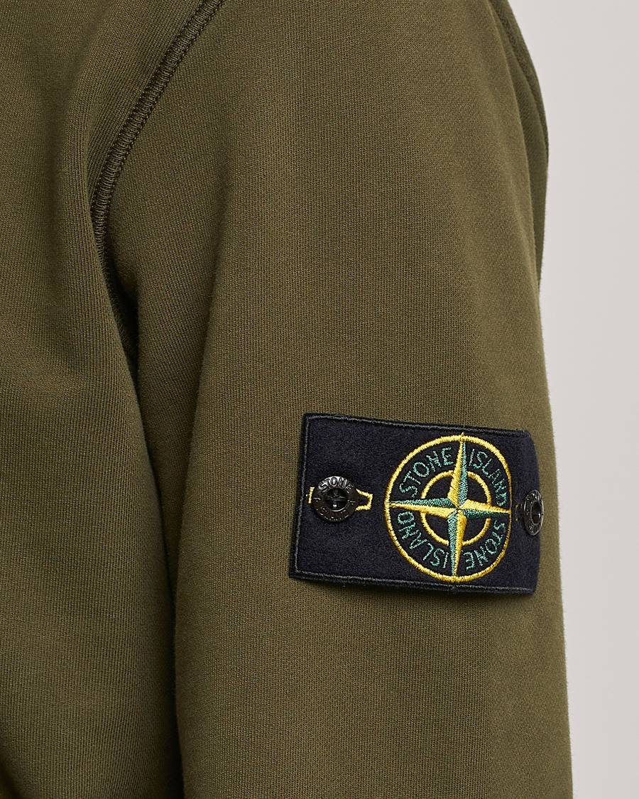 Mies | Puserot | Stone Island | Garment Dyed Fleece Hood Olive