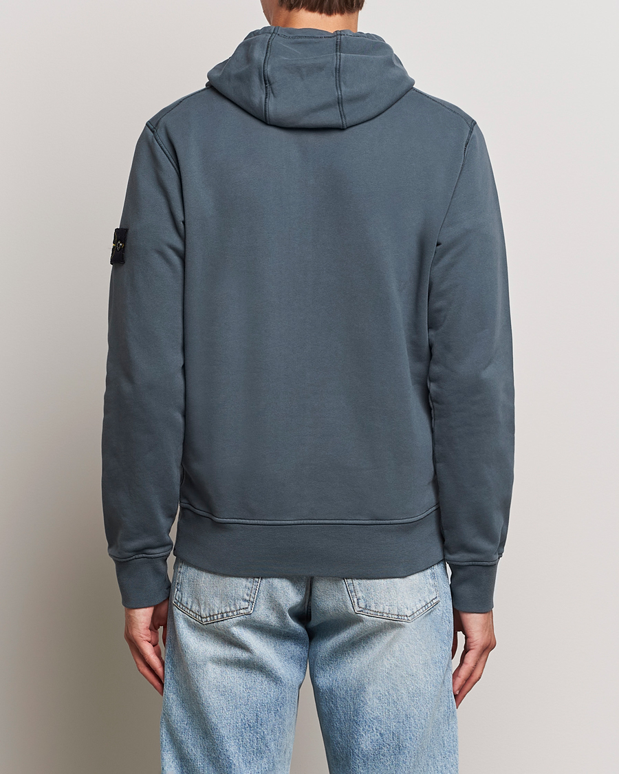 Mies | Puserot | Stone Island | Garment Dyed Fleece Hood Lead Grey