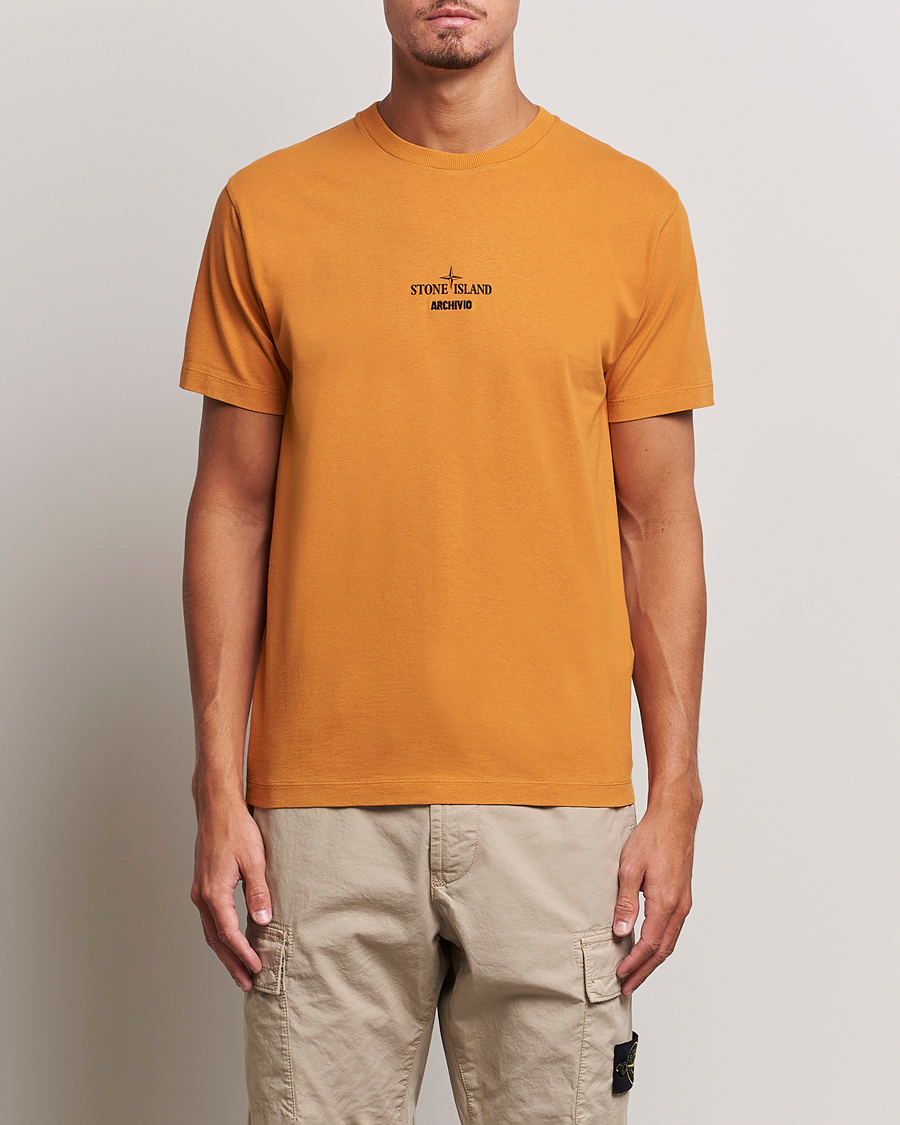 Mies |  | Stone Island | Garment Dyed Archivio T-Shirt Rust