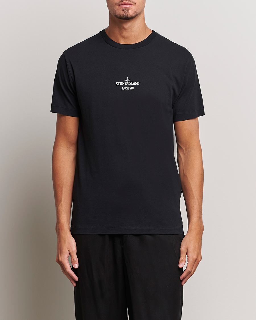 Mies | Stone Island | Stone Island | Garment Dyed Archivio T-Shirt Black
