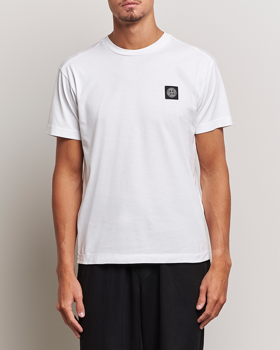 Mies | Stone Island | Stone Island | Garment Dyed Jersey T-Shirt White