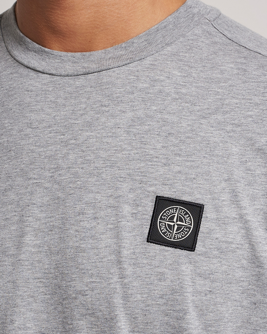 Mies | T-paidat | Stone Island | Garment Dyed Jersey T-Shirt Melange Grey