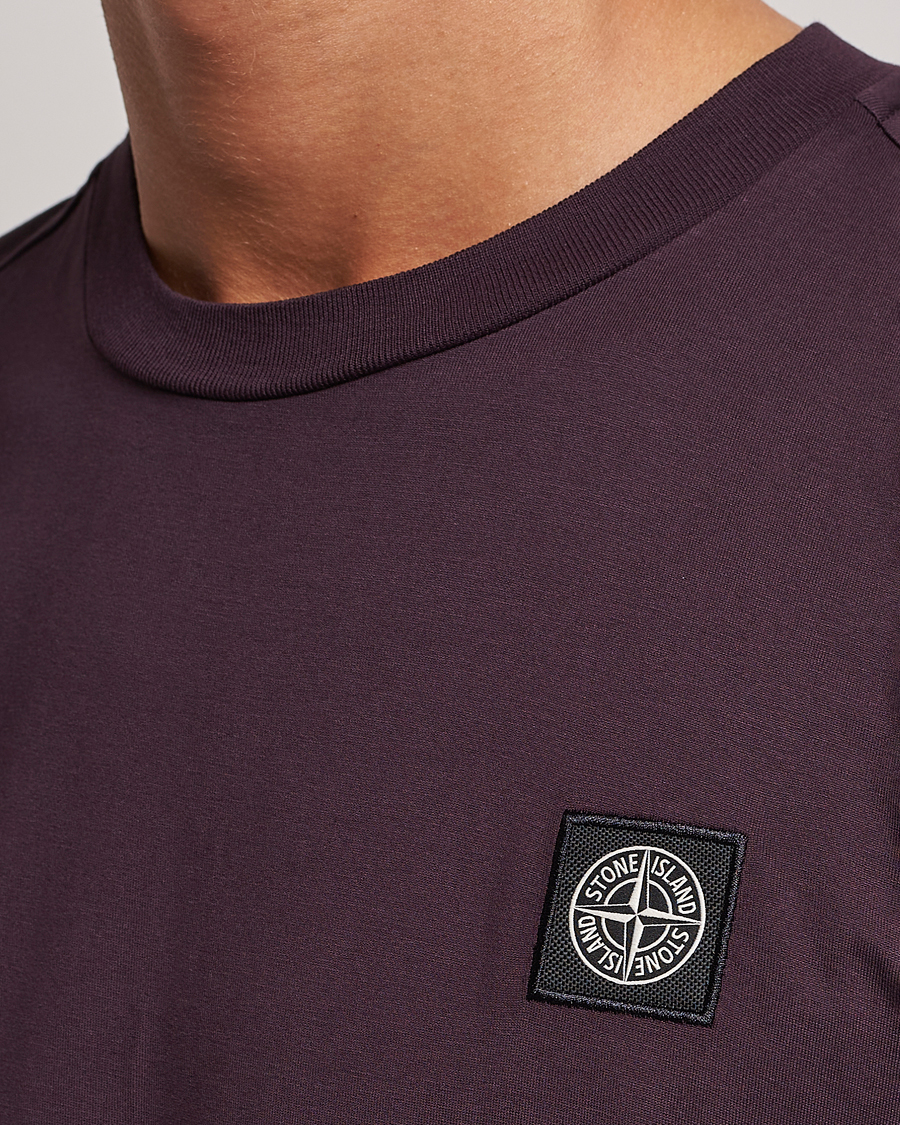 Mies | T-paidat | Stone Island | Garment Dyed Jersey T-Shirt Dark Burgundy