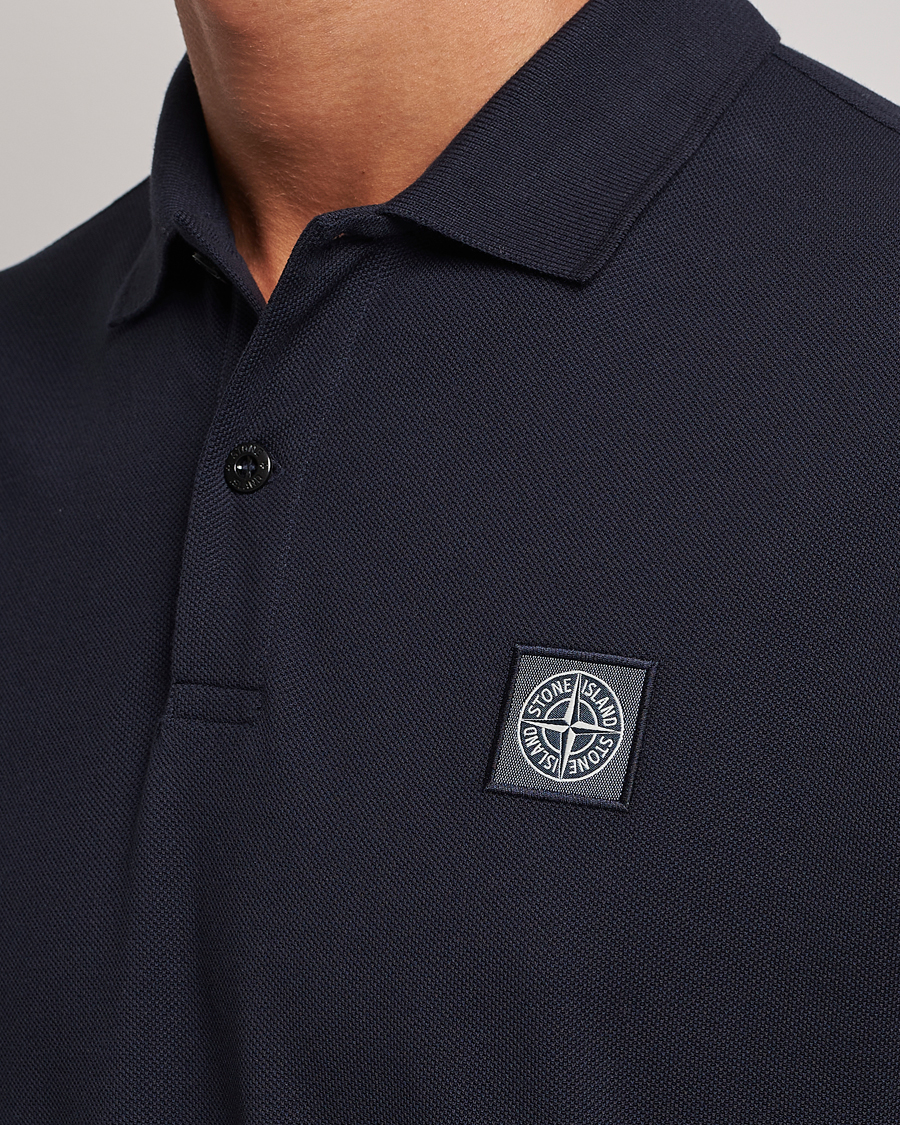Mies | Pikeet | Stone Island | Cotton Pique Polo Navy Blue