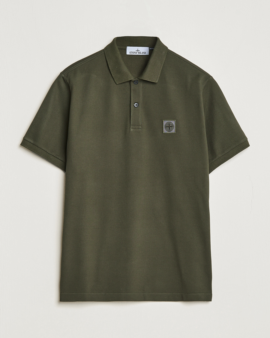 Mies | Pikeet | Stone Island | Cotton Pique Polo Olive