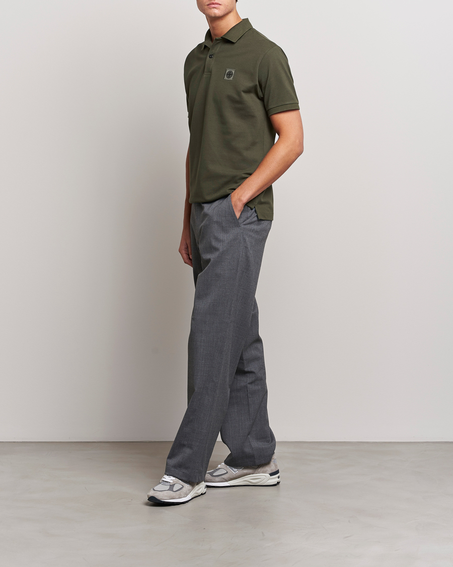 Mies | Pikeet | Stone Island | Cotton Pique Polo Olive