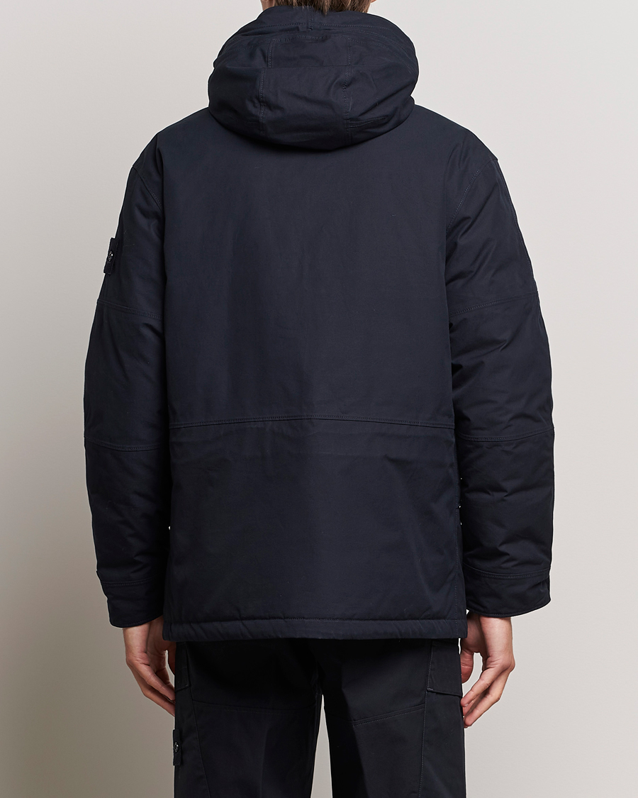 Mies | Takit | Stone Island | Ghost Piece O-Ventile Hooded Parka Navy Blue