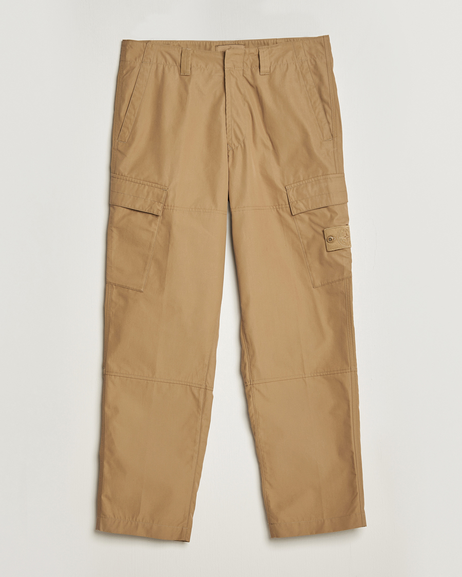 Mies | Housut | Stone Island | Ghost Piece O-Ventile Trousers Dark Beige