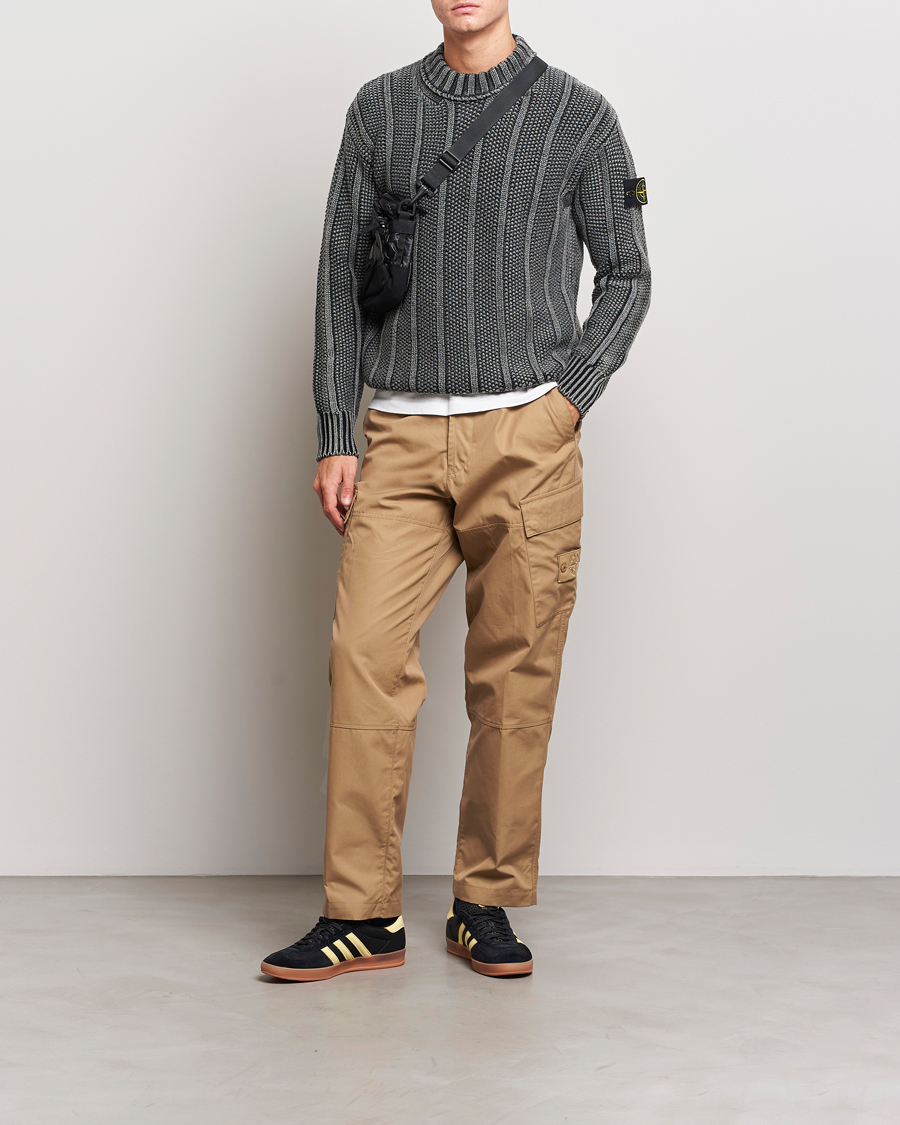 Mies | Housut | Stone Island | Ghost Piece O-Ventile Trousers Dark Beige