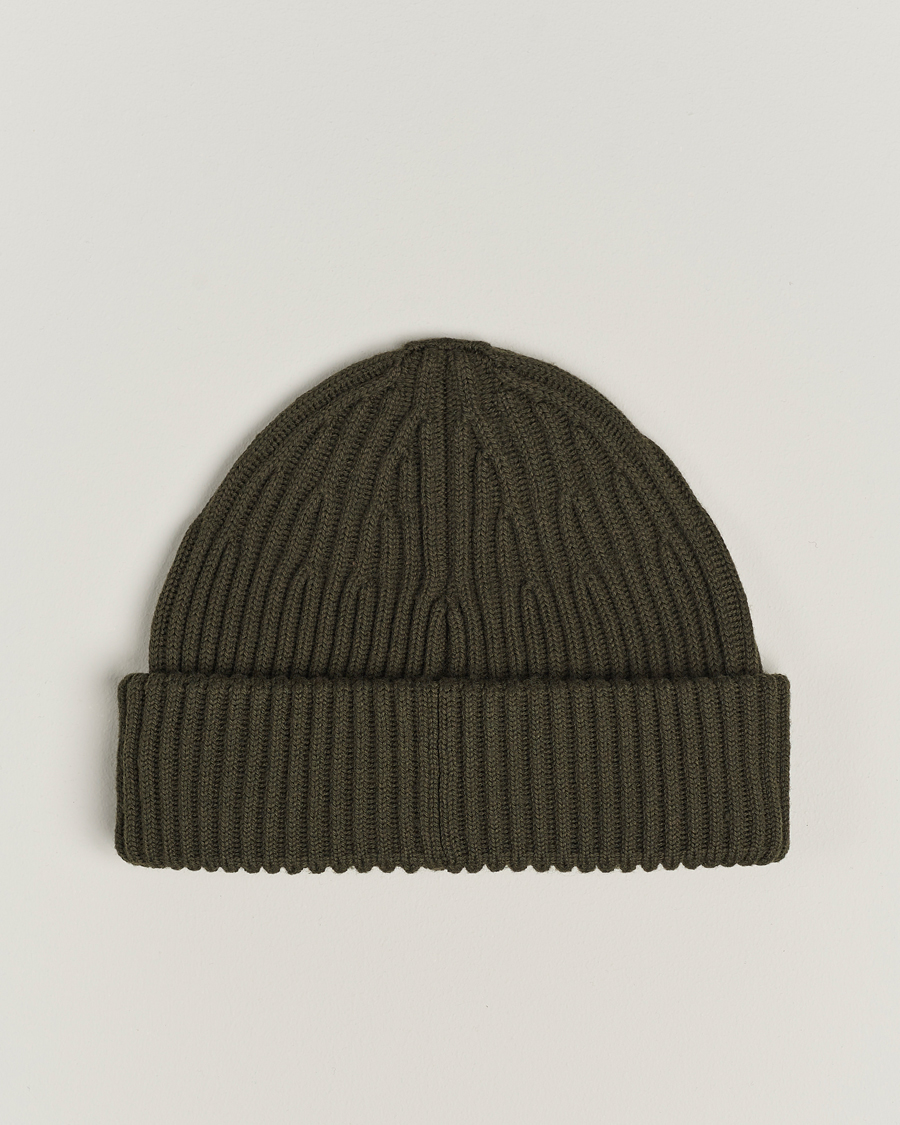 Mies | Stone Island Full Rib Wool Beanie Olive | Stone Island | Full Rib Wool Beanie Olive