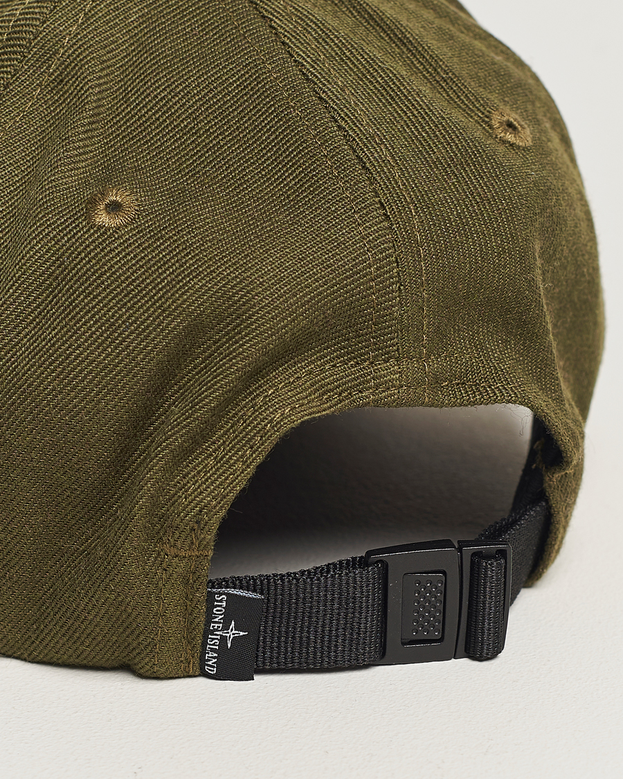 Mies | Stone Island Mix Wool Gabardine Cap Olive | Stone Island | Mix Wool Gabardine Cap Olive