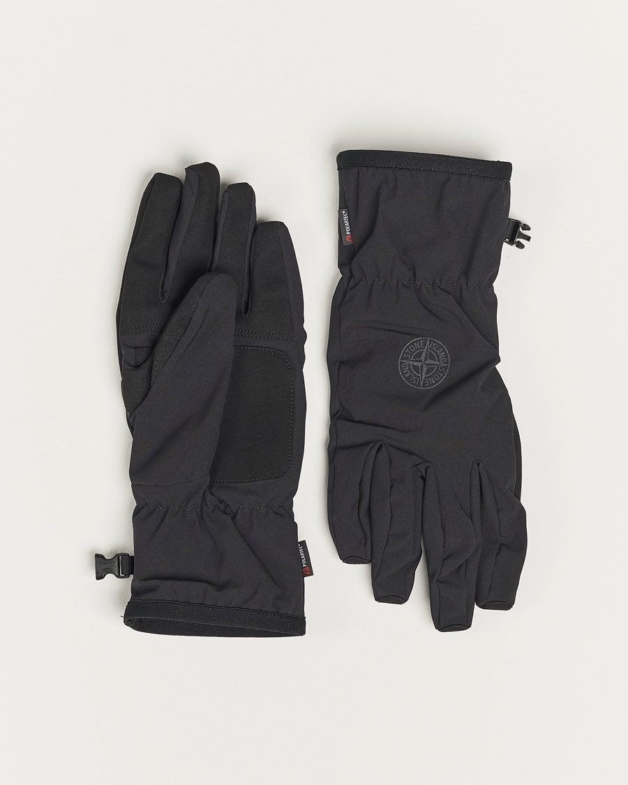 Mies | Käsineet | Stone Island | Soft Shell-R_e Recycled Gloves Black