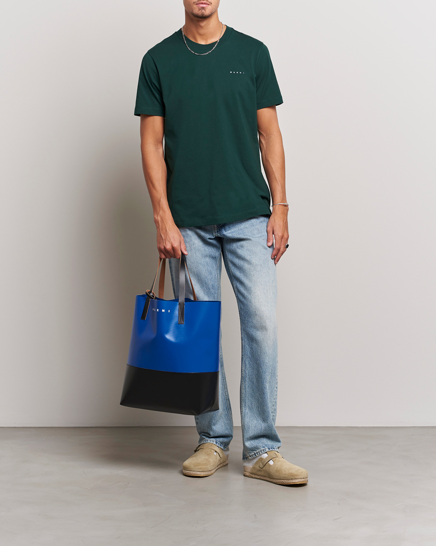 Mies | T-paidat | Marni | Logo Embroidered T-Shirt Spherical Green