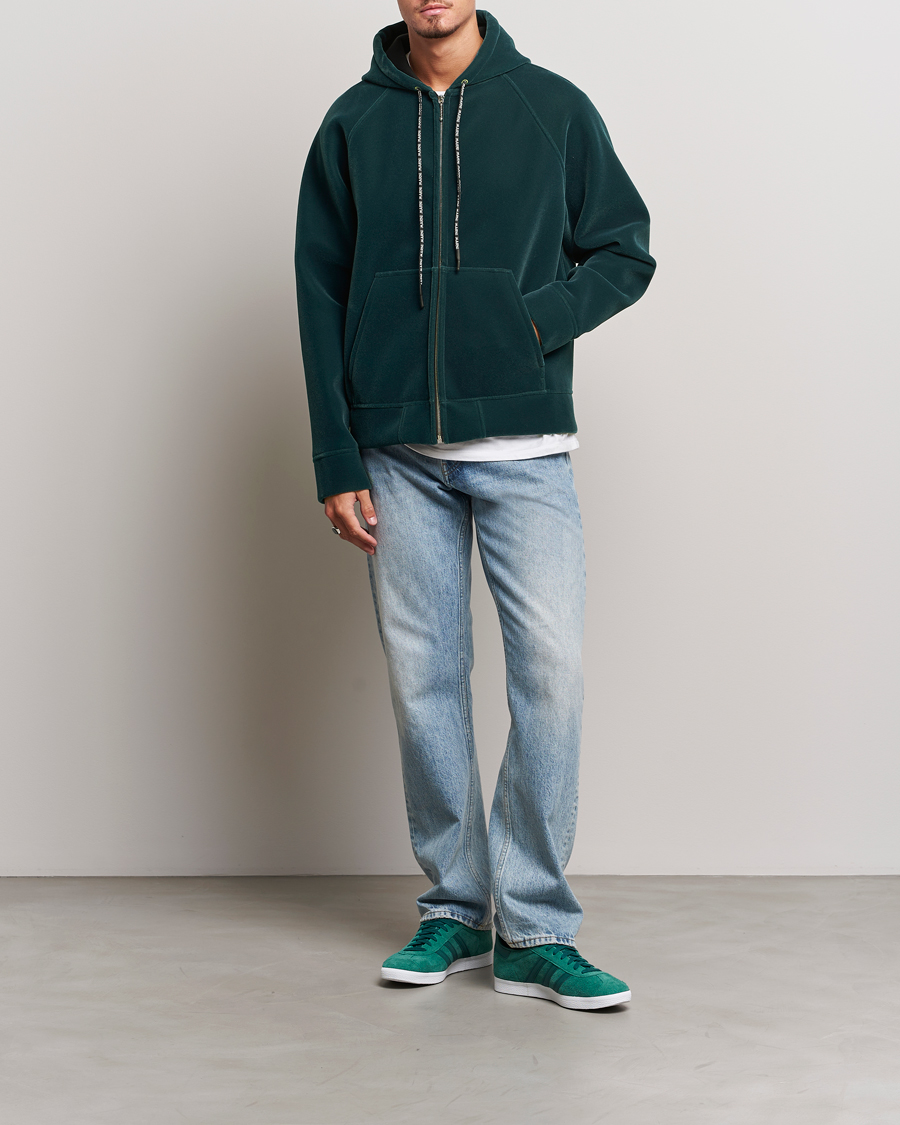 Mies | Puserot | Marni | Sponge Flock Full Zip Hoodie Spherical Green