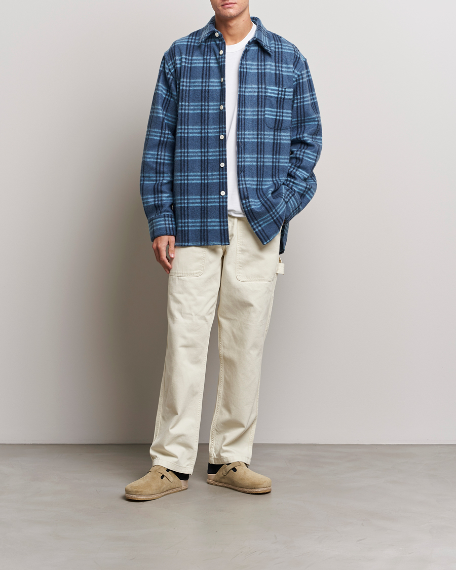 Mies | Kauluspaidat | Marni | Check Pile Flannel Overshirt Opal