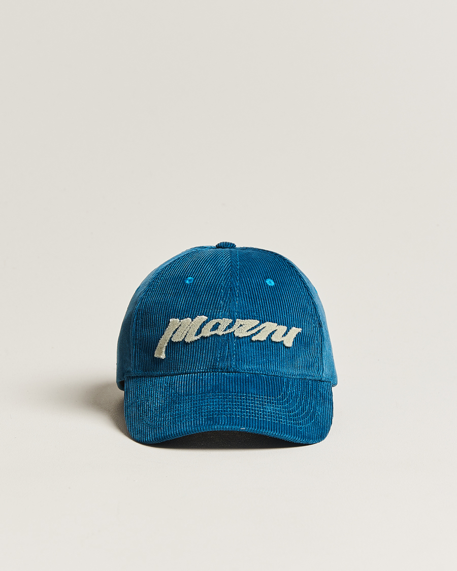 Mies | Marni Wale Corduroy Baseball Cap Royal | Marni | Wale Corduroy Baseball Cap Royal