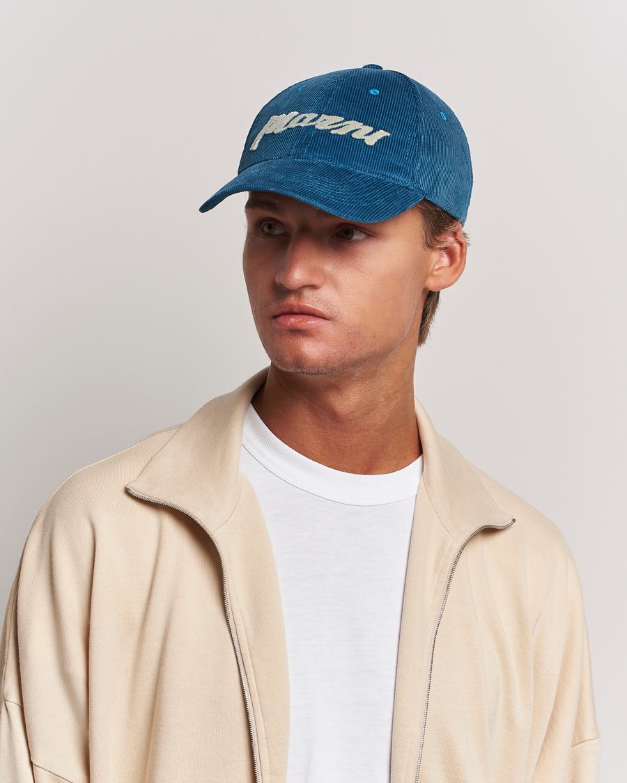 Mies | Marni Wale Corduroy Baseball Cap Royal | Marni | Wale Corduroy Baseball Cap Royal