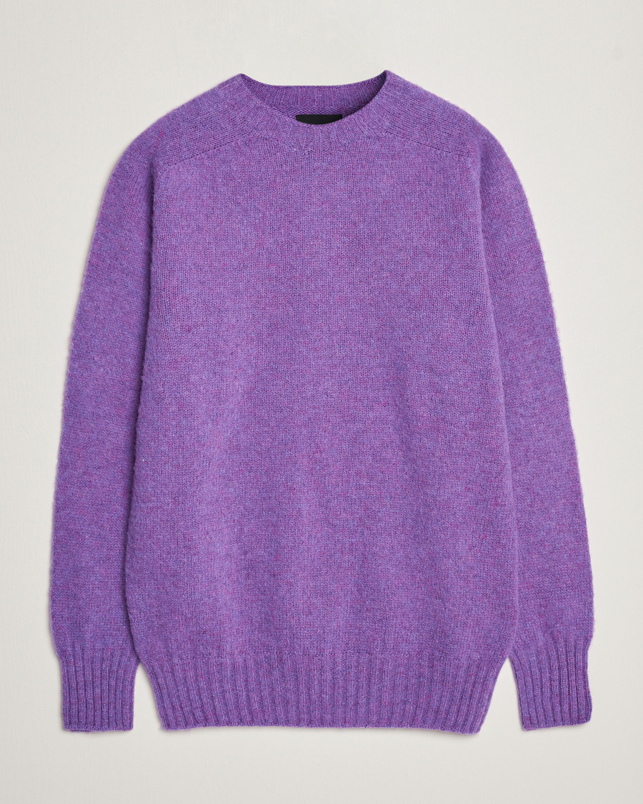 Mies | Puserot | Howlin' | Brushed Wool Sweater Purple Lover