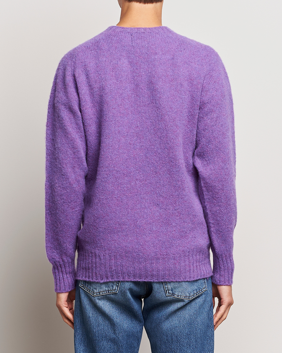 Mies | Puserot | Howlin' | Brushed Wool Sweater Purple Lover