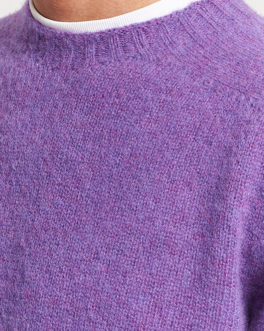 Mies | Puserot | Howlin' | Brushed Wool Sweater Purple Lover