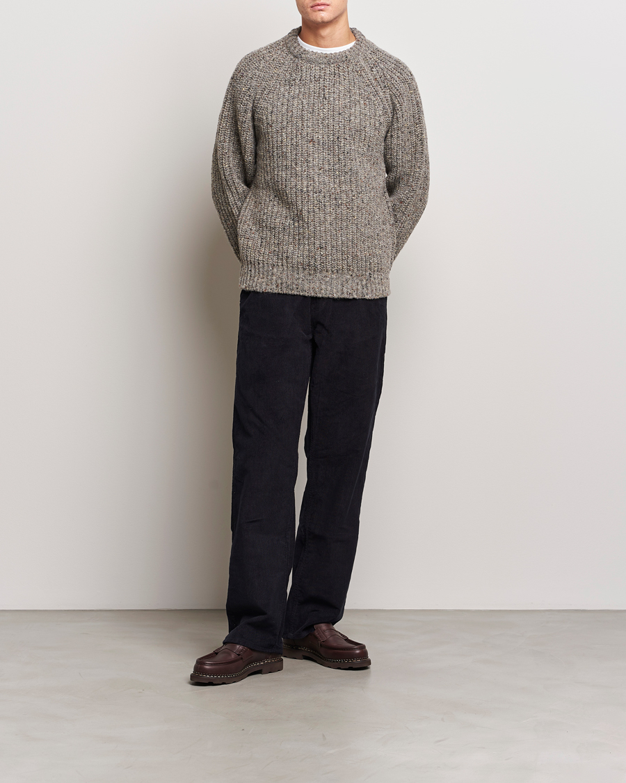 Mies | Puserot | Howlin' | Heavy Knitted Crewneck Greymix