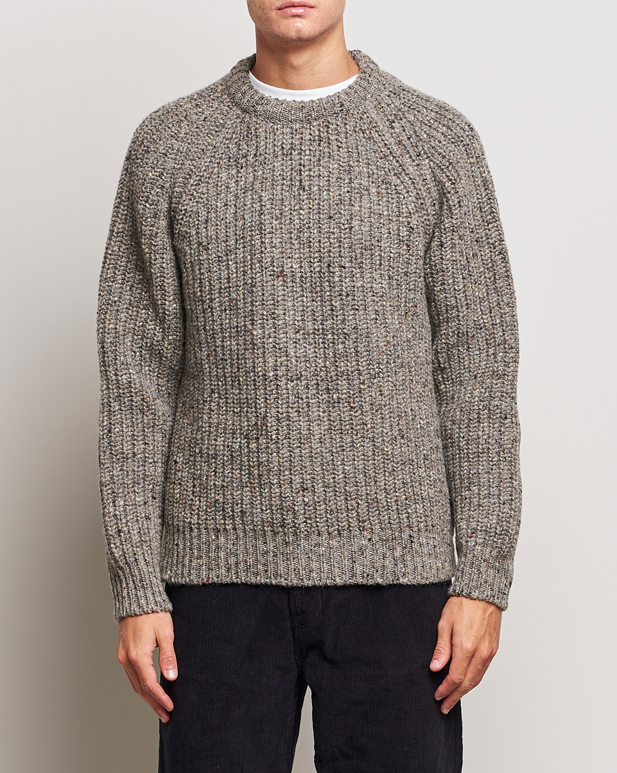 Mies | Puserot | Howlin' | Heavy Knitted Crewneck Greymix