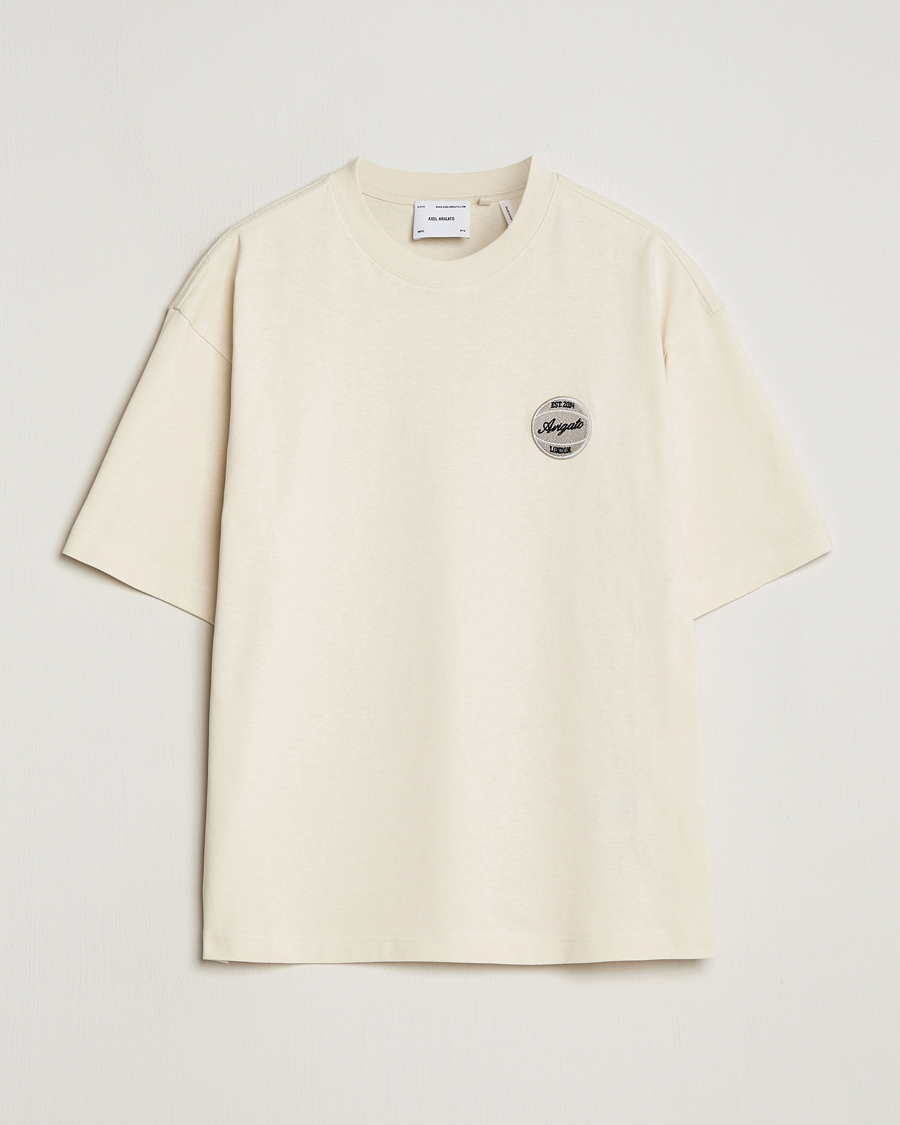 Mies | T-paidat | Axel Arigato | Dunk Crew Neck T-Shirt Pale Beige
