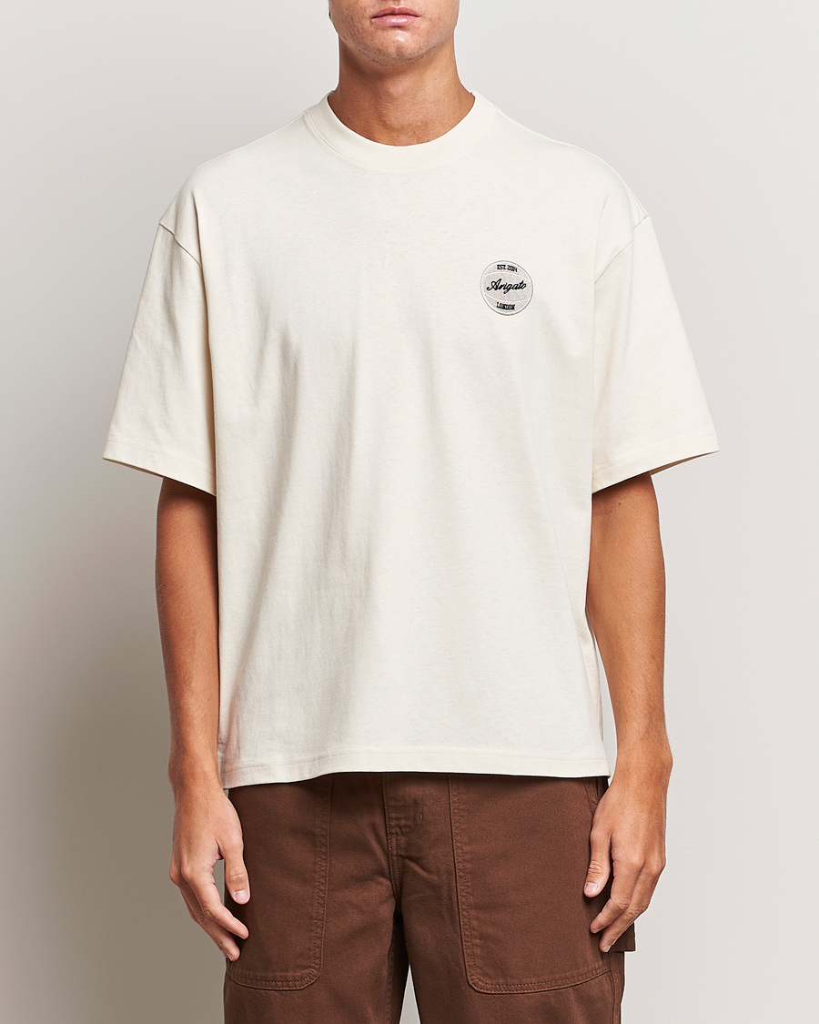 Mies | Lyhythihaiset t-paidat | Axel Arigato | Dunk Crew Neck T-Shirt Pale Beige