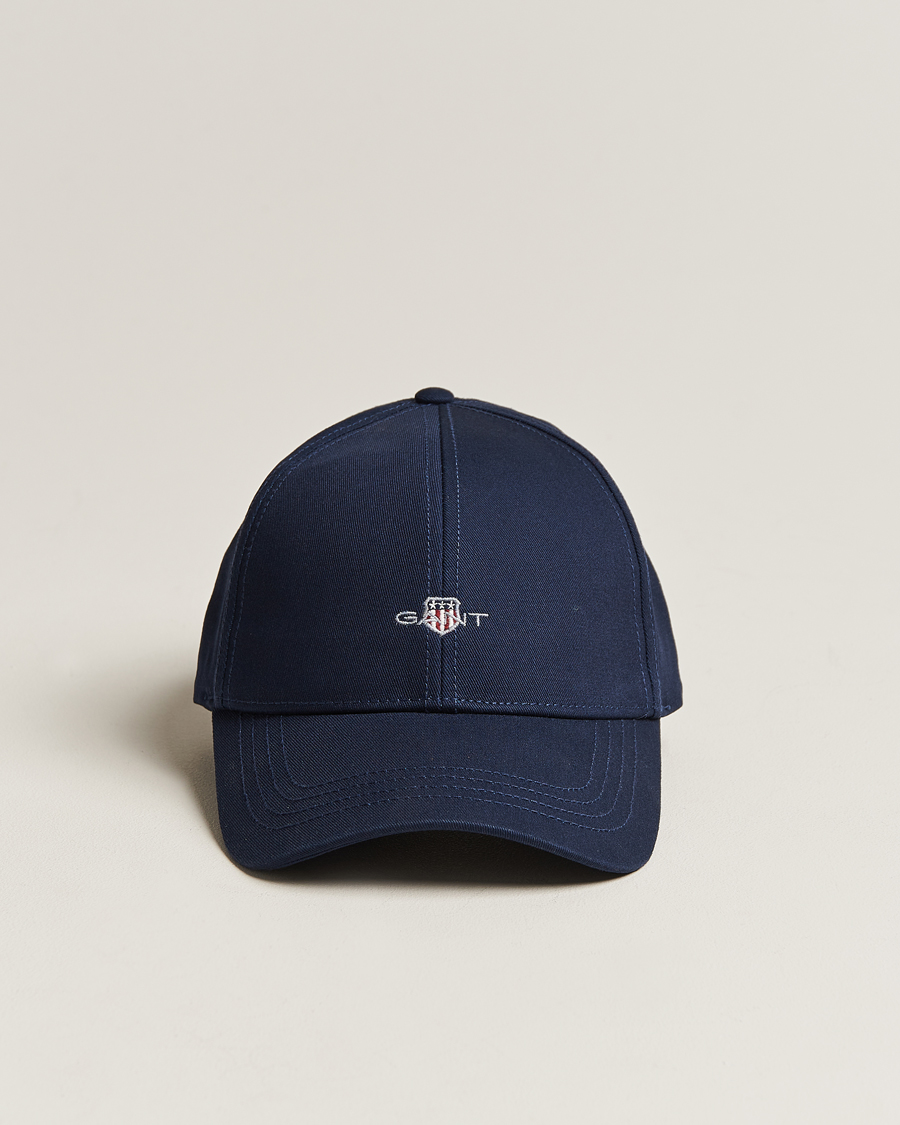 Mies | GANT High Cotton Twill Cap Marine | GANT | High Cotton Twill Cap Marine