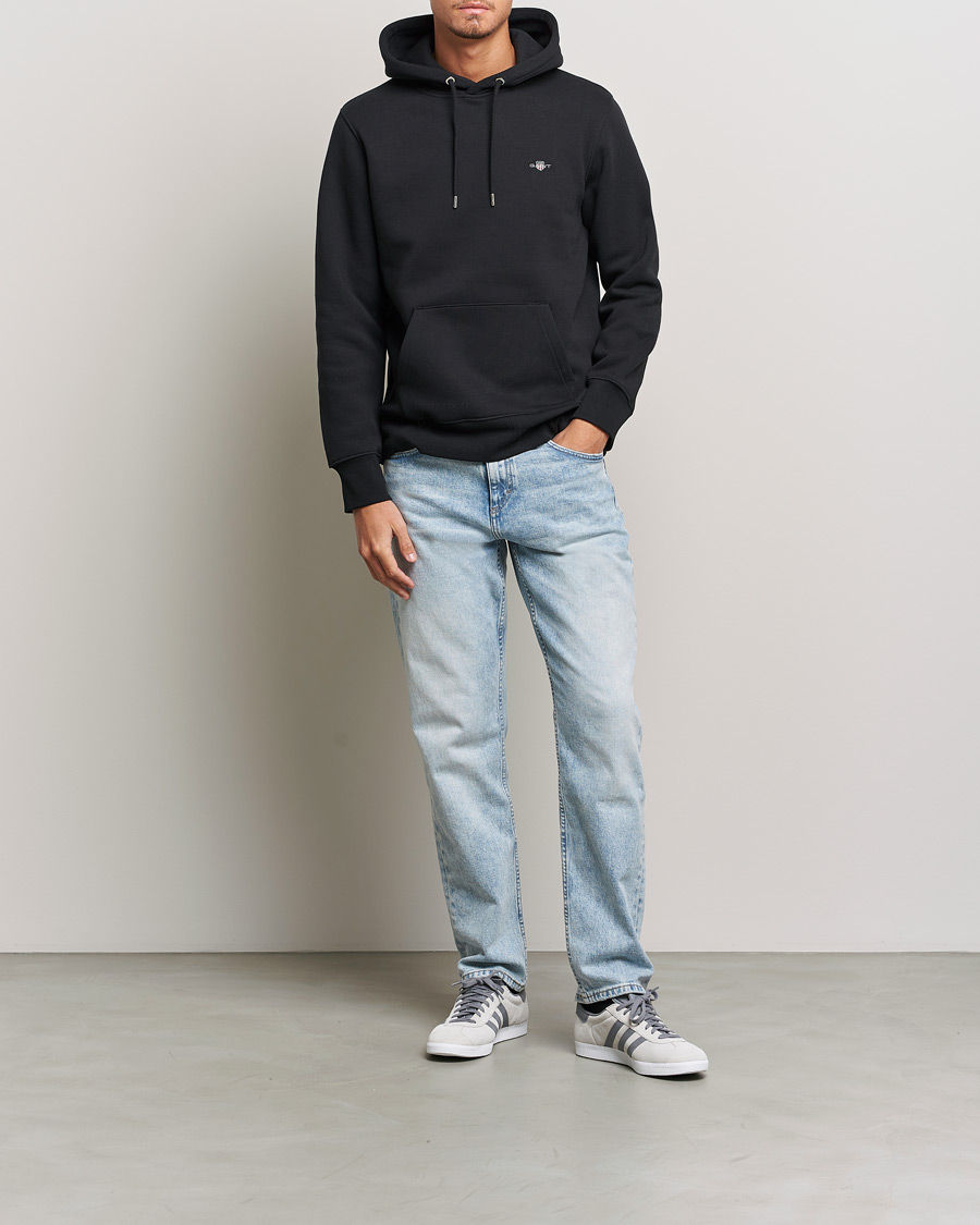 Mies | Puserot | Gant | Original Shield Logo Hoodie Black