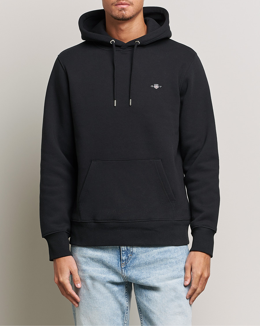 Mies | Puserot | Gant | Original Shield Logo Hoodie Black